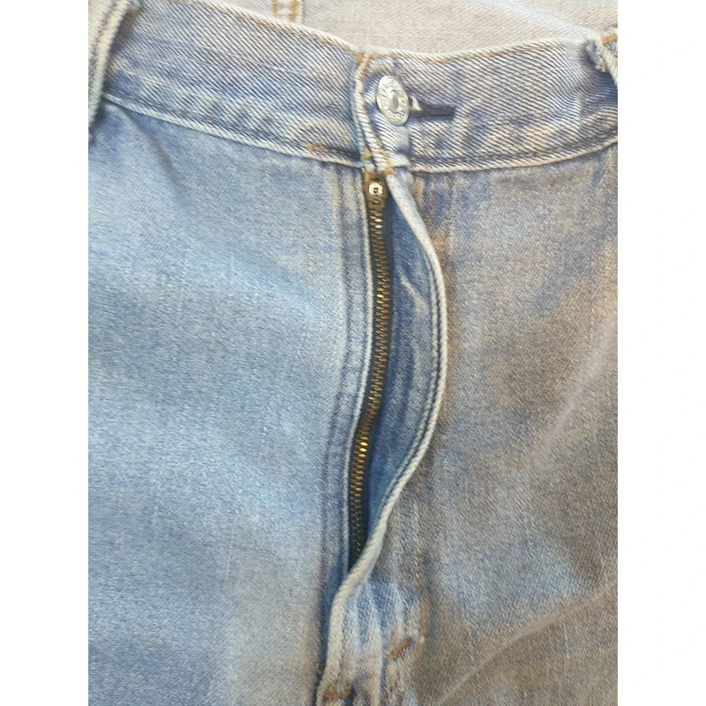 Levis 550 Relaxed Fit Mens Light Wash Blue Denim Jeans W40 L29 Tapered Leg